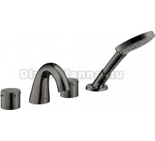 Смеситель Axor Starck 10444330 на борт ванны, полированный черный хром