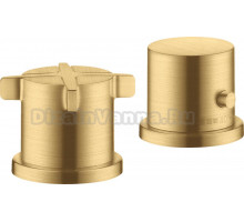 Термостат Axor Citterio E 36412250 на борт ванны, шлифованное золото