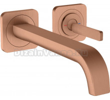 Смеситель Axor Citterio E 36106310 для раковины, шлифованное красное золото