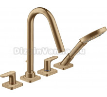 Смеситель Axor Citterio M 34454140 на борт ванны, шлифованная бронза