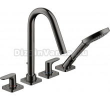 Смеситель Axor Citterio M 34454330 на борт ванны, полированный черный хром