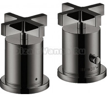 Термостат Axor Citterio 39480330 на борт ванны, полированный чёрный хром