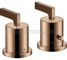 Термостат Axor Citterio 39482300 на борт ванны, полированное красное золото