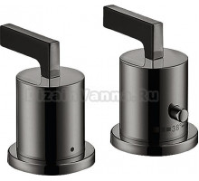 Термостат Axor Citterio 39482330 на борт ванны, полированный чёрный хром