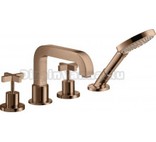 Смеситель Axor Citterio 39445300 на борт ванны. полированное красное золото