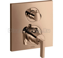 Термостат Axor Citterio 39720300 для ванны с душем, полированное красное золото