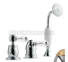 Смеситель Bandini Antico 5168400KO0SC для душа, хром-золото/ручка Swarowski Antico