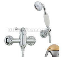 Смеситель Bandini Antico 858120KO00 для душа, хром-золото/ручка металлическая Antico