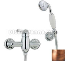 Смеситель Bandini Antico 858820JJ00 для душа, медь/ручка Swarowski Antico