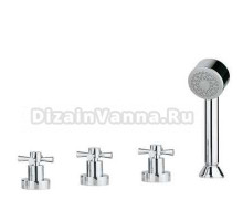 Смеситель Bandini Giob 6167400030SC для ванны/душа, хром/ручка-крестик