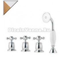 Смеситель Bandini Antica 616940KO06SC для душа, хром/золото