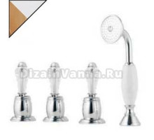 Смеситель Bandini Antica 616840KO06SC для душа, хром/золото