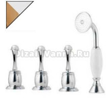 Смеситель Bandini Antica 616640KO06SC для душа, хром/золото