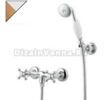 Смеситель Bandini Antica 568920KO06 для душа, хром/золото