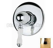 Смеситель Bandini Antico 854620KK00 для душа, ручка керамическая Antico, золото