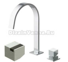 Смеситель Bandini Ice Cube 2 7509200004LW для раковины, хром/ручка венге