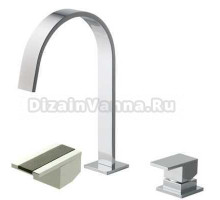 Смеситель Bandini Ice Cube 2 750920PN03LW для раковины, никель/ручка венге