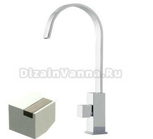 Смеситель Bandini Ice Cube 2 750220PN04LR для раковины, никель/ручка белый дуб
