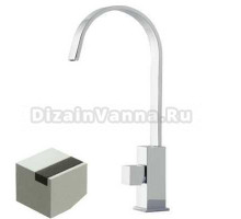 Смеситель Bandini Ice Cube 2 750220PN04LW для раковины, никель/ручка венге