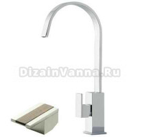Смеситель Bandini Ice Cube 2 750220PN03LT для раковины, никель/ручка тик