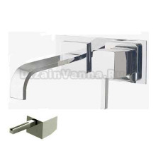 Смеситель Bandini Ice Cube 2 751120SN05LW для раковины, матовый никель/ручка венге