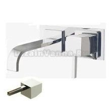 Смеситель Bandini Ice Cube 2 751120SN05LT для раковины, матовый никель/ручка тик