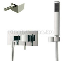 Смеситель Bandini Ice Cube 2 7545200000LW для душа, хром/ручка венге