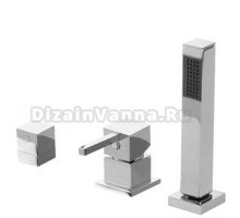 Смеситель Bandini Ice Cube 2 766540PN00 для душа, никель/ручка без вставки