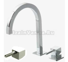 Смеситель Bandini Ice Cube 750720PN00LW для раковины, никель/ручка венге