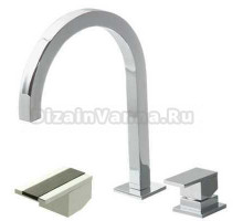 Смеситель Bandini Ice Cube 7507200002LW для раковины, хром/ручка венге