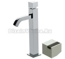 Смеситель Bandini Ice Cube 750320PN01LW для раковины, никель/ручка венге