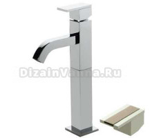 Смеситель Bandini Ice Cube 7503200002LR для раковины, хром/ручка белый дуб