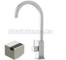 Смеситель Bandini Ice Cube 7502200001LW для раковины, хром/ручка венге