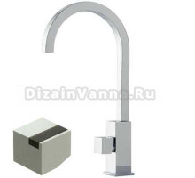 Смеситель Bandini Ice Cube 750220PN01LW для раковины, никель/ручка венге