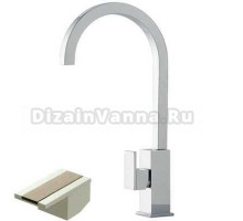 Смеситель Bandini Ice Cube 7502200002LR для раковины, хром/ручка белый дуб