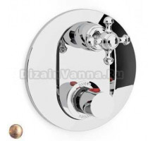 Смеситель Bandini Antica 824920YY06D для ванны и душа термостатический, бронза