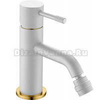 Смеситель Boheme Uno 466-WG для биде, white gold Смеситель Boheme Uno 466-WG для биде, white gold