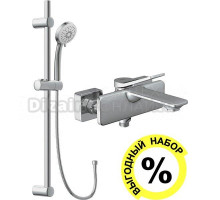 Смеситель Cersanit Odra 63051 для ванны с душем + душевой гарнитур