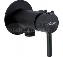 Смеситель Cezares CZR-DA1-NOP С ВНУТРЕННЕЙ ЧАСТЬЮ, для гигиенического душа черный матовый