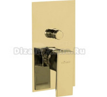 Смеситель Cezares Unika VDIM-03/24 С ВНУТРЕННЕЙ ЧАСТЬЮ, для душа, золото