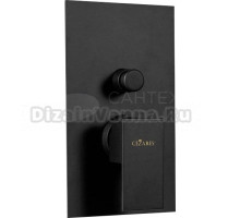 Смеситель Cezares Unika VDIM-NOP С ВНУТРЕННЕЙ ЧАСТЬЮ, для душа, черный