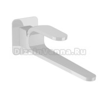 Смеситель Cisal Kawa для раковины на 1 отверстие из стены, излив 215-245 мм, цвет белый