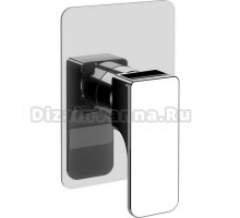 Встраиваемый однорычажный смеситель Cisal Cubic для душа, цвет хром