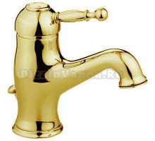 Смеситель Cisal Arcana Royal однорычажный для раковины на 1 отверстие с донным клапаном, цвет золото