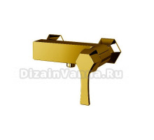 Смеситель Cisal Cherie однорычажный настенный для душа, золото