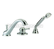 Смеситель Cisal Arcana Royal однорычажный на борт ванны на 3 отверстия,излив 200 мм, цвет хром