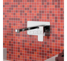 Смеситель Cisal Cubic однорычажный для раковины из стены,излив 200 мм, цвет хром