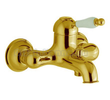 Смеситель Cisal Arcana Empress однорычажный настенный для ванны/душа, золото