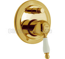 Встраиваемый однорычажный смеситель Cisal Arcana Empress для ванны/душа, цвет золото