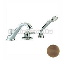 Смеситель Cisal Arcana Royal однорычажный на борт ванны на 3 отверстия,излив 200 мм, цвет бронза